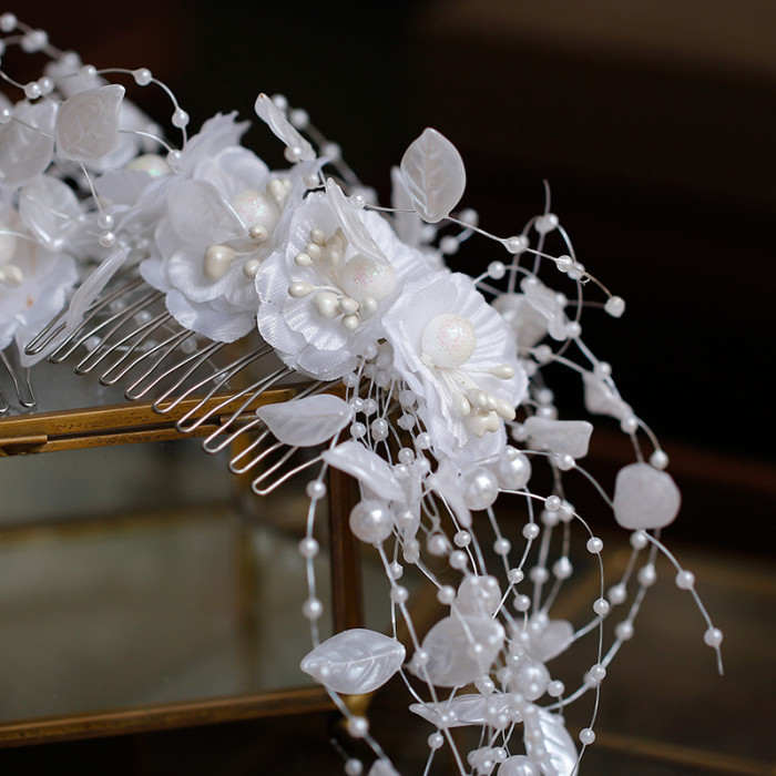 Forest Super Fairy Bride Handmade Petals, Beaded Tassels, Hairpins, Ear Clip Sets, Wedding Photo Photos, Clothing Headwear