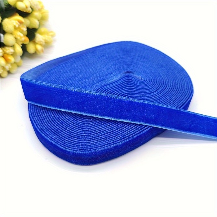 5 Yards Teal Velvet Ribbon 10mm Wide - Soft Satin Finish for Elegant Gift Wrapping, Wedding Decorations, DIY Crafts & Flower Bouquets - Luxurious Velvet Ribbon for Special Occasions, Ribbon for Gift Wrapping, Craft Supplies, Lustrous Finish, Sophisticated Packaging, Highquality Finish, Satinlike Texture