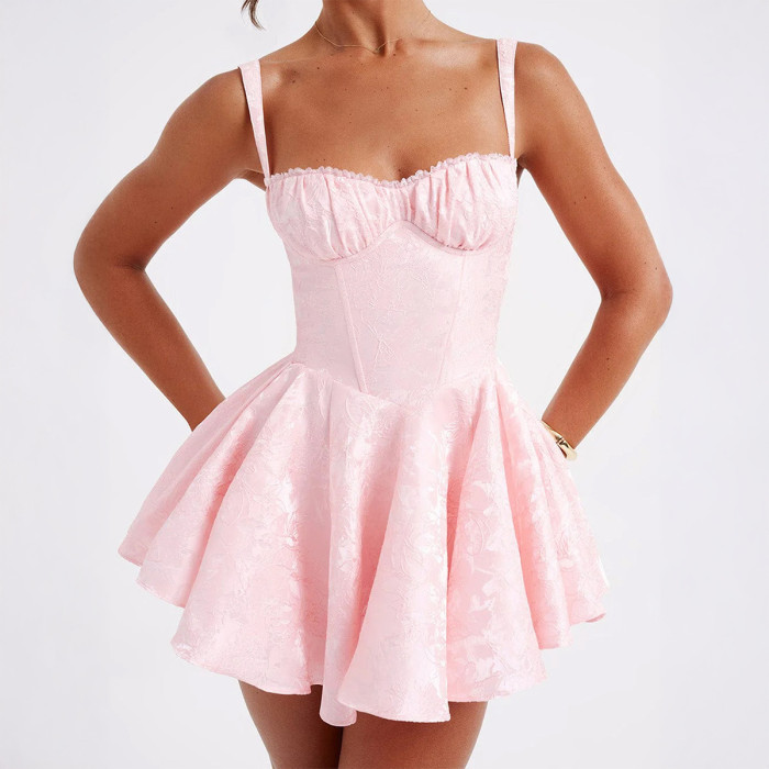 Women's Fashion Suspender Elegant Party Evening Dress Min Dress