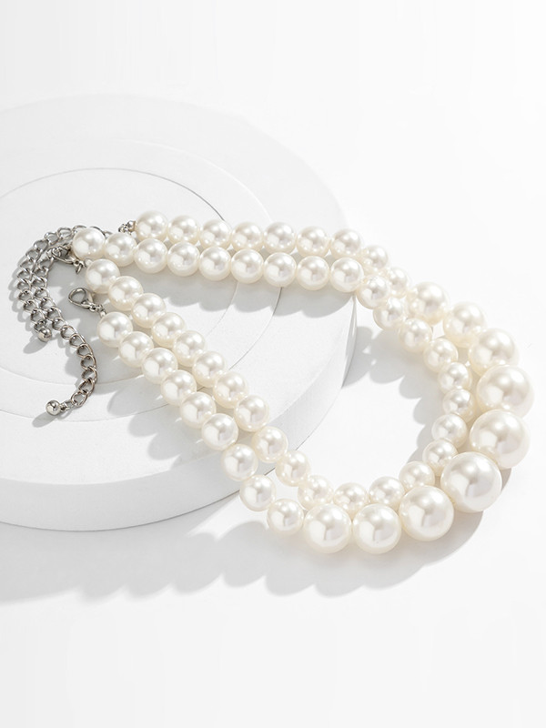 Beaded Necklaces Accessories Dainty Necklace Two Pieces