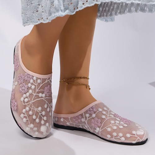 Women's Unique Breathable Sexy Lightweight Versatile Fashion Half Slippers, Each Pair is One-of-a-Kind