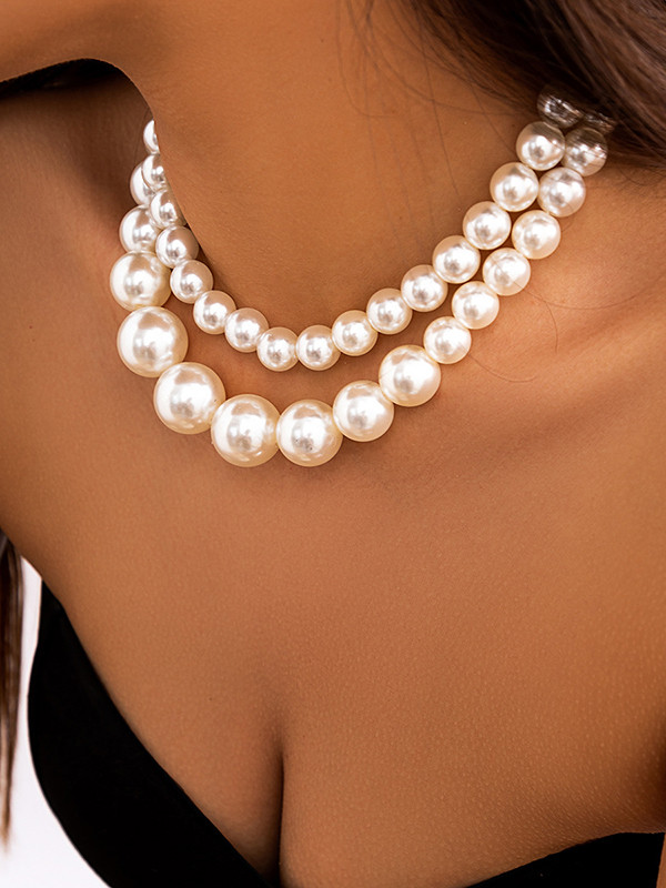 Beaded Necklaces Accessories Dainty Necklace Two Pieces