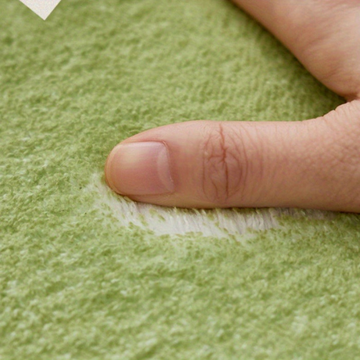 Nordic Floral Plush Area Mat - Non-Slip Machine Washable Soft Polyester Mat with Blue & Beige Flowers, Irregular Shape Decorative Mat for Bedroom, Living Room, Entryway - Perfect for Thanksgiving, Valentine's Day & St. Patrick's Day Decor, Seasonal Decoration, Cozy Home Accessory, Durable Construction, Stylish Floor Covering, Interior Design Lovers, Perfect for Thanksgiving