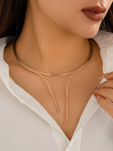 Solid Color Normcore Necklaces Accessories