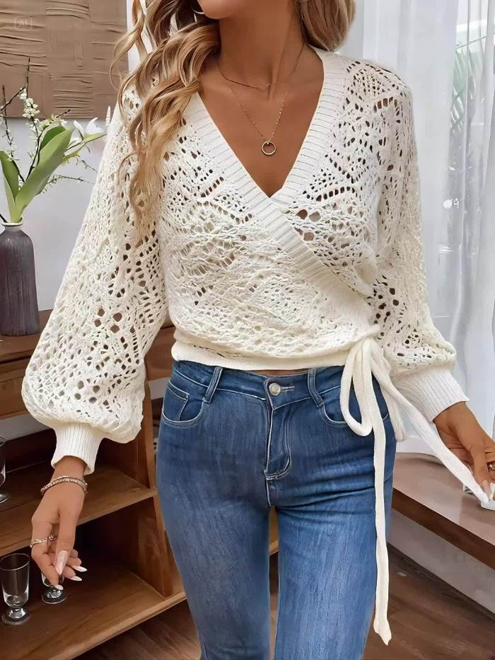 Elegant Sweater V-Neck Sweater
