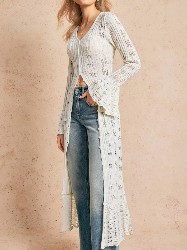 Elegant Cardigan Elegant Women's Long Sleeve Open Front Cardigan