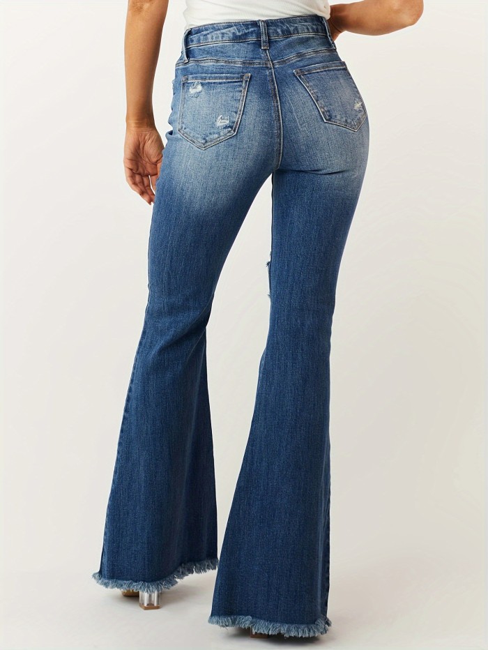 Women's Vintage High Stretch Flare Leg Jeans
