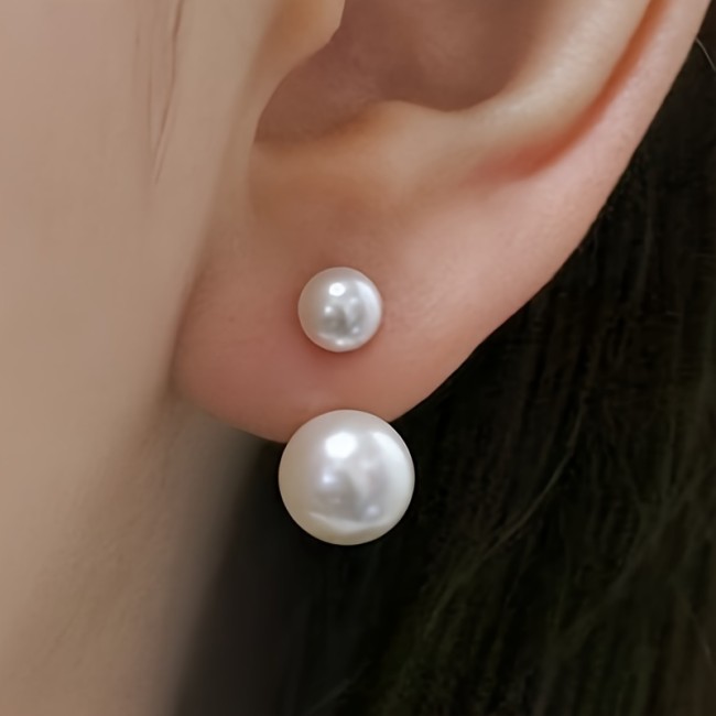 Vintage-Inspired Pearl Stud Earrings