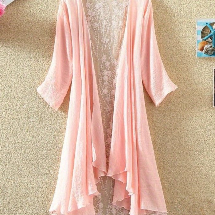 Women's Elegant Open Front Cardigan