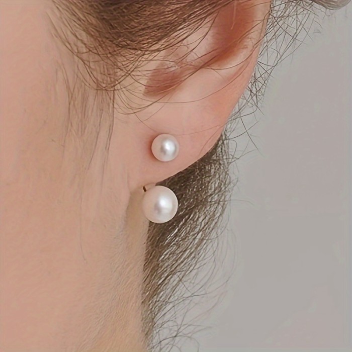 Vintage-Inspired Pearl Stud Earrings