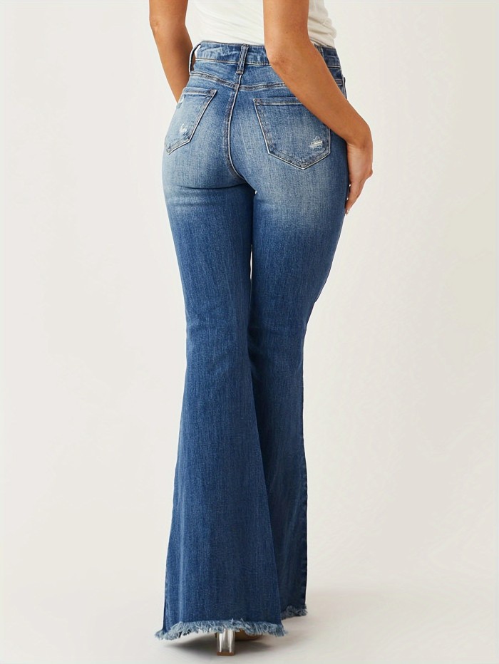 Women's Vintage High Stretch Flare Leg Jeans
