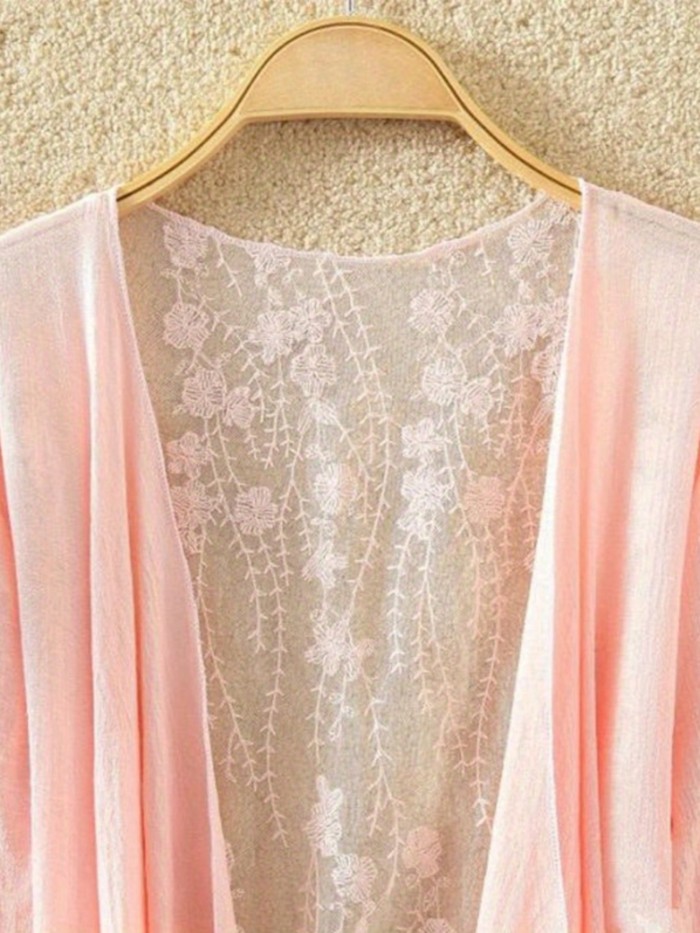 Women's Elegant Open Front Cardigan