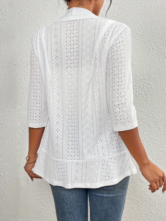 Seasonal Fashion Casual Open- Solid Cardigan Jacket