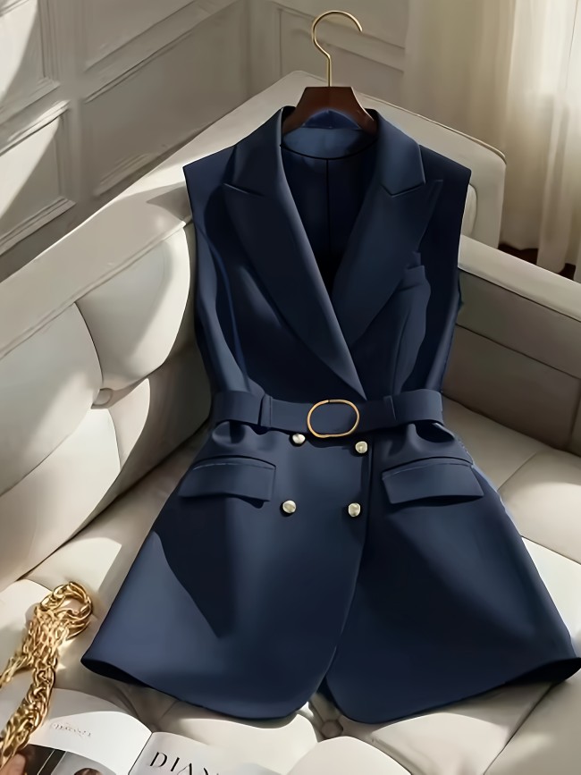 Stylish Sleeveless Elegant Women's Vest Jacket