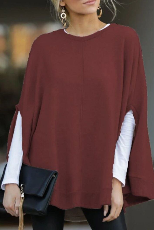 Casual Solid Pullovers O Neck Cardigans(4 Colors)