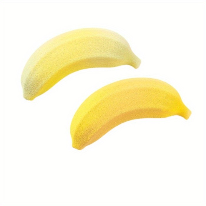 1pc 12-Cavity Silicone Banana Mousse Cake Mold - Food-Grade Non-Stick DIY Baking Tool for Jelly, Ice Cream, Pudding, Chocolate & Fondant - Reusable, Easy Release, Uniform Desserts, Playful Design, Foodgrade Material