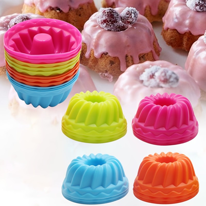12pcs Silicone Muffin Cupcake Molds for Wedding, Christmas, Halloween, Easter, Thanksgiving, Valentine'S Day