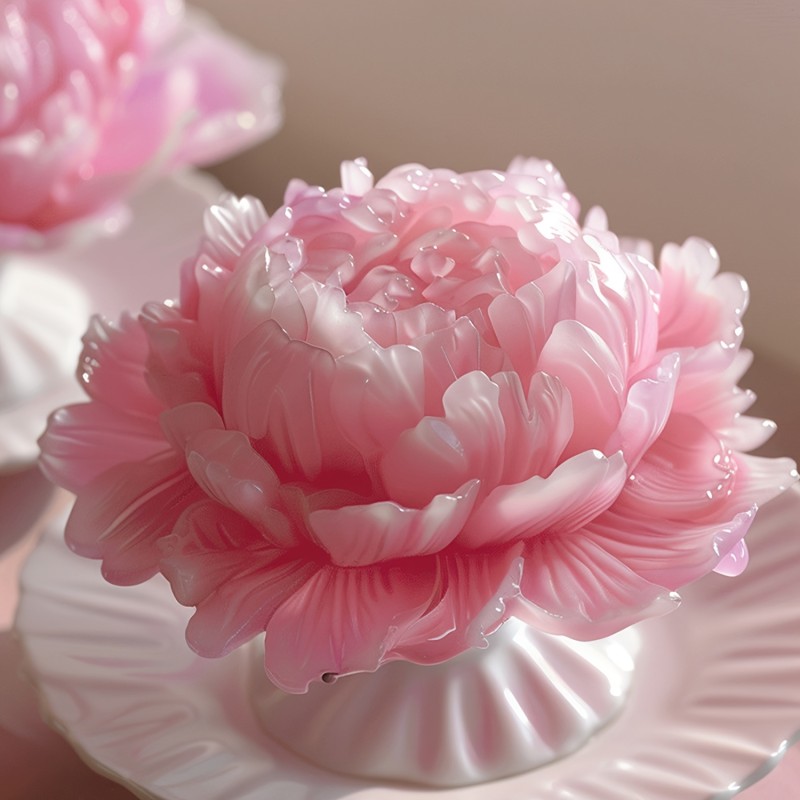 2PCS Silicone Mould for Flower Resin Casting - Peony Hibiscus Flower DIY Jewelry Making, Candle, Cake, Chocolate Baking, Handmade Craft Decoration Supplies