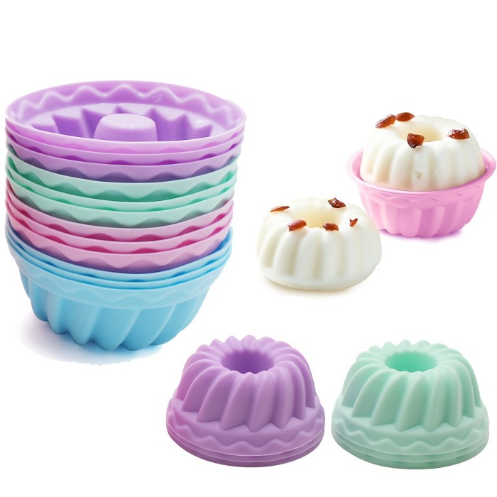12pcs Silicone Muffin Cupcake Molds for Wedding, Christmas, Halloween, Easter, Thanksgiving, Valentine'S Day