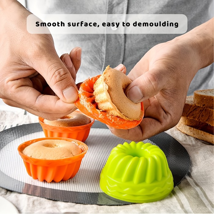 12pcs Silicone Muffin Cupcake Molds for Wedding, Christmas, Halloween, Easter, Thanksgiving, Valentine'S Day