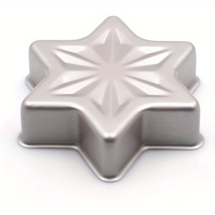 Durable star Shape Metal Square Cake Pan Perfect for Baking Cakes, Brownies, and More - Essential Kitchen Tool for Home Bakers (Star Mold)