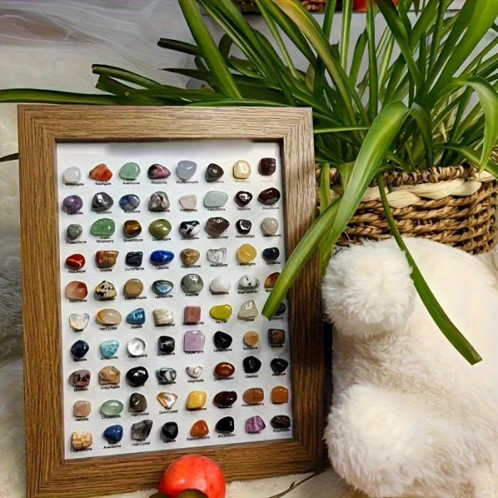80 Artificial Stones with Different Shapes And Colors Can Be Used to Collect And Have Strong Ornamental Value, Suitable for Home Decoration And Gifts From Relatives And Friends.