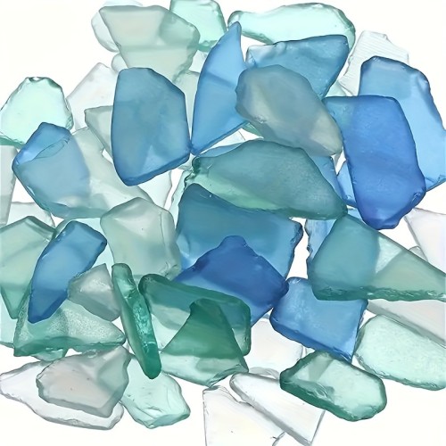 Fashionable Glass Shards 100G Fashionable Sea Colored Glass Shards