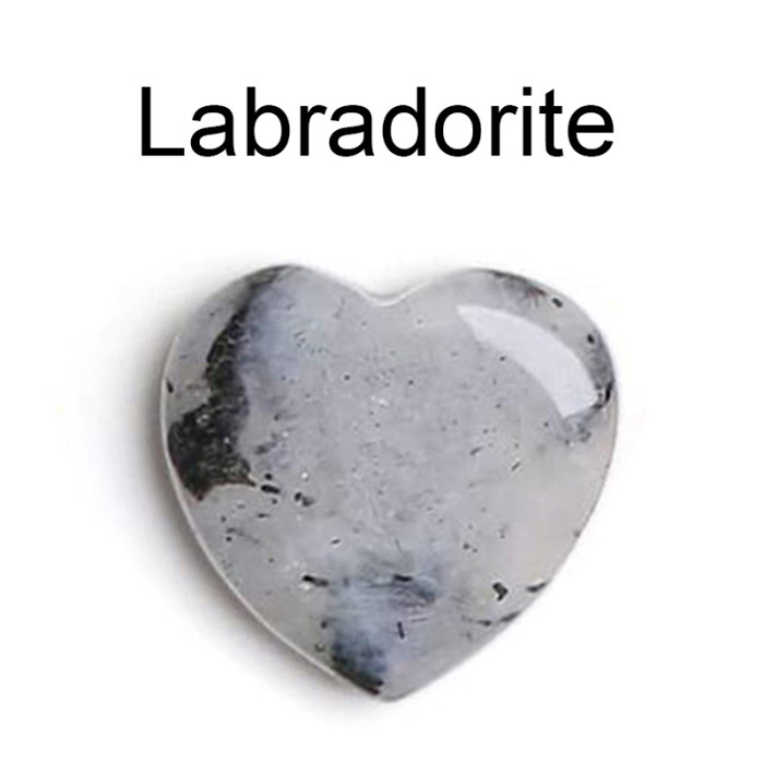 Heart Shaped Artificial Crystal Stones 0.78Inch Worry Stones Bulks Assorted Heart Palm Pocket Carved Love Heart Stones