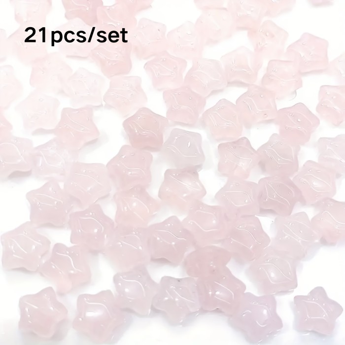 Crystal Pentagram, Aventurine Stone, Tiger Eye Stone, Pink Crystal, Star Loose Beads Beading Handmade DIY Jewelry Accessories