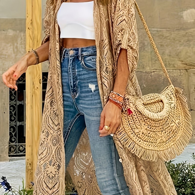Women's Stylish and Versatile Elegant Mid-Length Dress Shirt Top Long Sleeve Casual Vacation Party Blouse