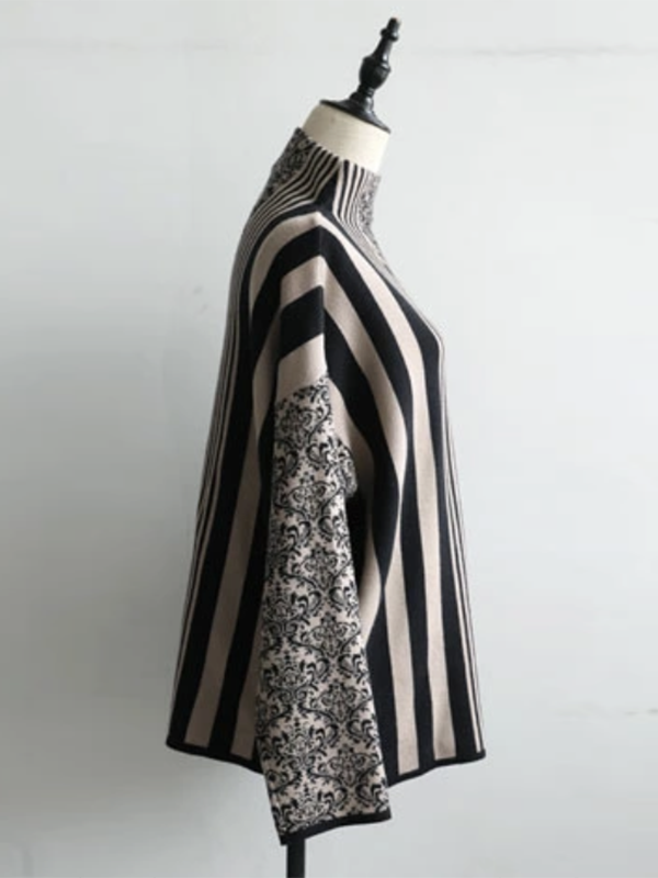 Striped Loose Long Sleeves Pullovers