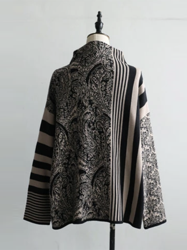 Striped Loose Long Sleeves Pullovers