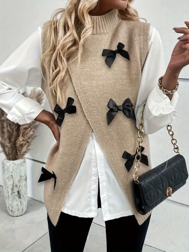 Women's Sleeveless Round Neck Casual Elegant Tops High Elasticity Vest