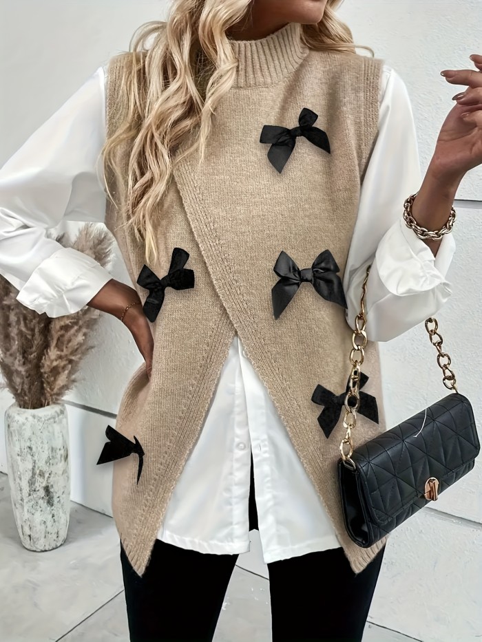 Women's Sleeveless Round Neck Casual Elegant Tops High Elasticity Vest