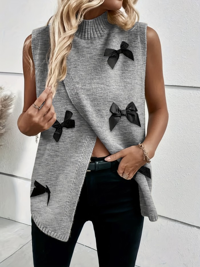 Women's Sleeveless Round Neck Casual Elegant Tops High Elasticity Vest