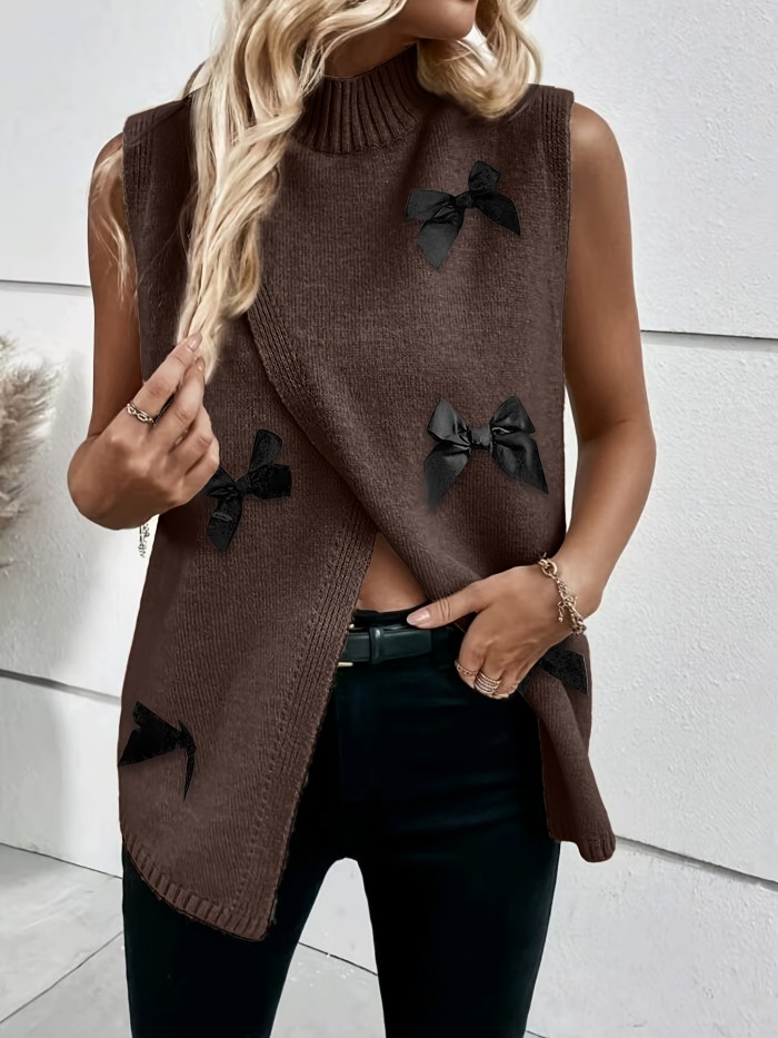 Women's Sleeveless Round Neck Casual Elegant Tops High Elasticity Vest