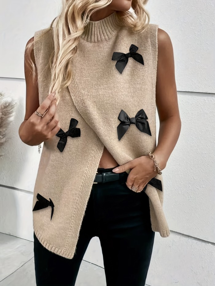 Women's Sleeveless Round Neck Casual Elegant Tops High Elasticity Vest