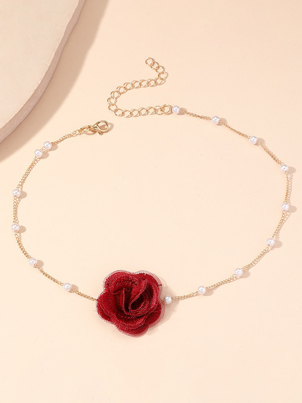 Three-Dimensional Flower Necklaces Accessories