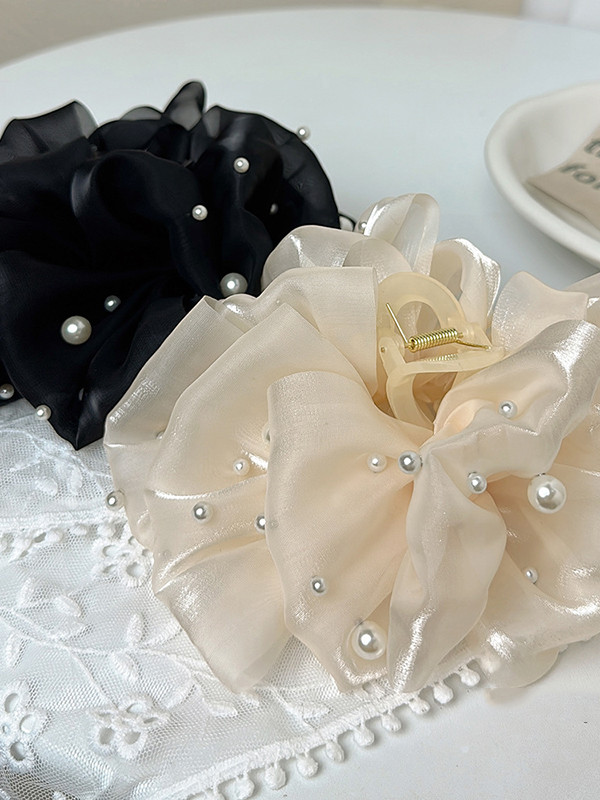 See-Through Gauze Flower Shape Hairclaw Clawclip