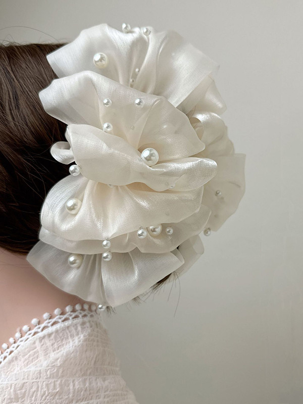 See-Through Gauze Flower Shape Hairclaw Clawclip
