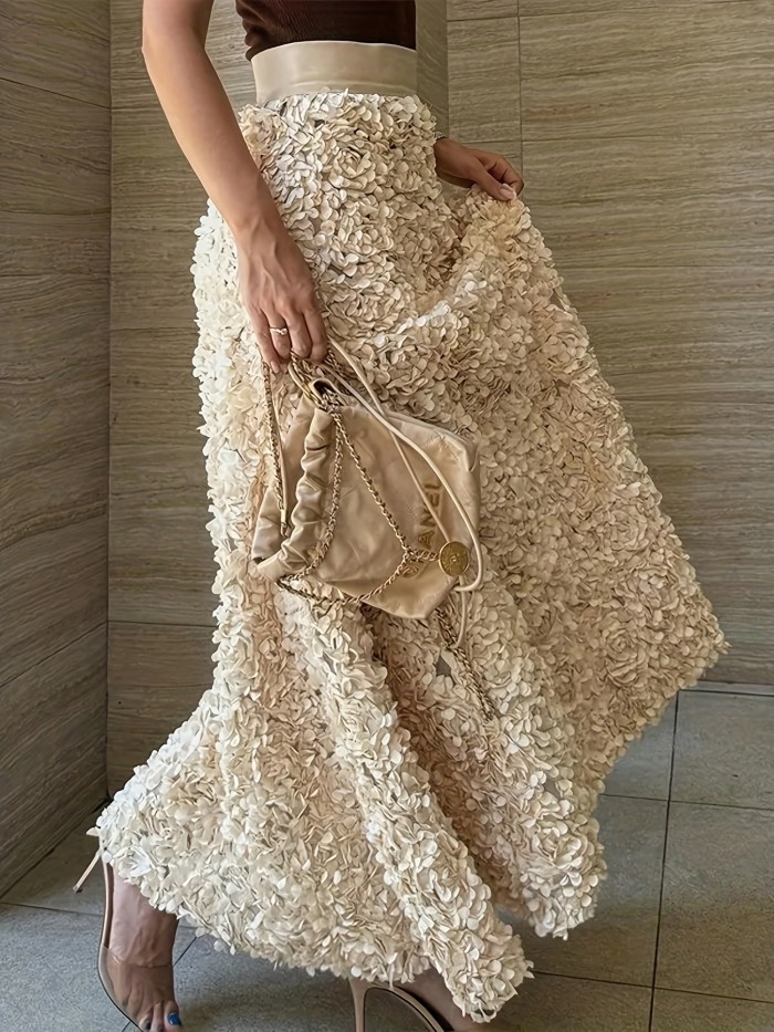 Women's Elegant Solid Color Fashionable and Stylish Skirt