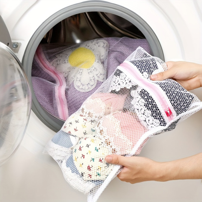2pcs Laundry Bag Set,Protective Washing Bag, Mesh Zipper Bag, Suitable for Various Clothing, Travel Storage Bag, Laundry Protection Bag, Suitable for Washing Clothes, Shirts, Stockings, Underwear
