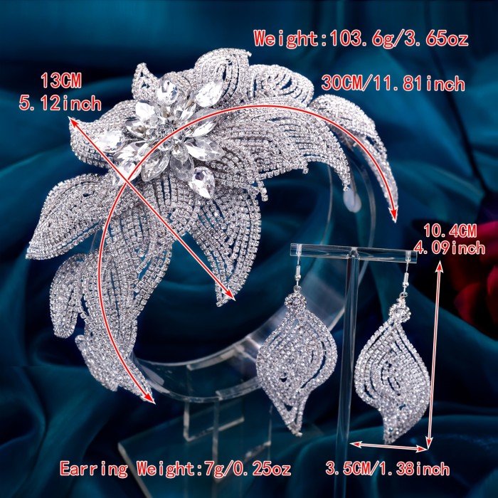 Exquisite Bridal Hair Band - Wedding Dresses Matching Accessories, Luxury Alloy Rhinestones Decoration, Handmade Fashionable Upscale Hairwear for Brides