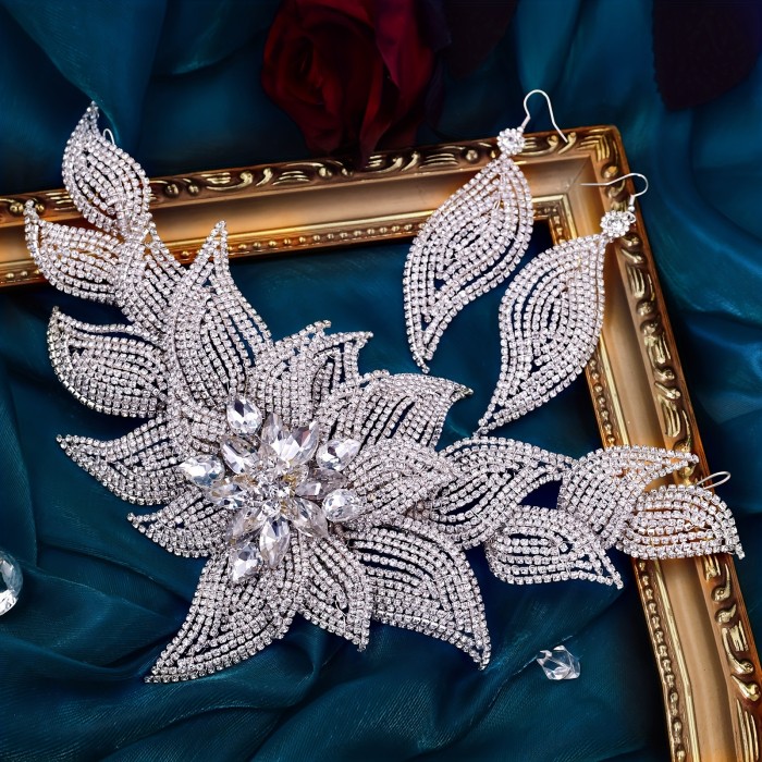 Exquisite Bridal Hair Band - Wedding Dresses Matching Accessories, Luxury Alloy Rhinestones Decoration, Handmade Fashionable Upscale Hairwear for Brides