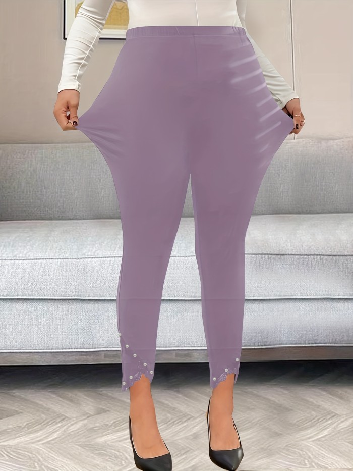 Plus Size Leggings High-Waisted Plus Size Women's Skinny Leggings