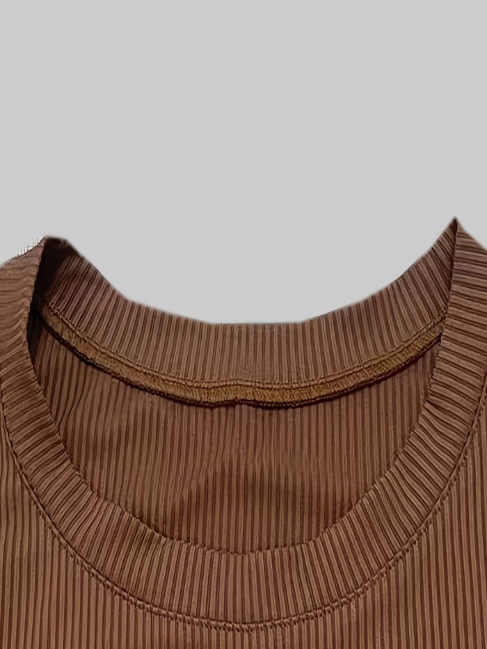 Flared Sleeve Mermaid Dress Flared Sleeve Mermaid Dress | Round Neck Solid Color Style