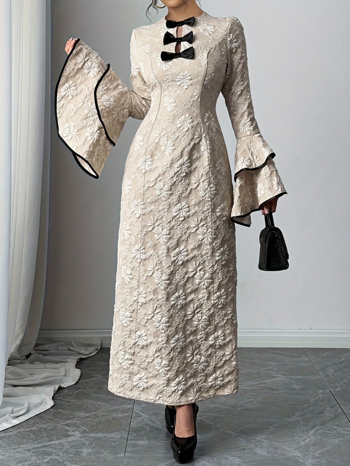 Women's Vintage Elegant Party Outfit Florian Wedding Guest Dress
