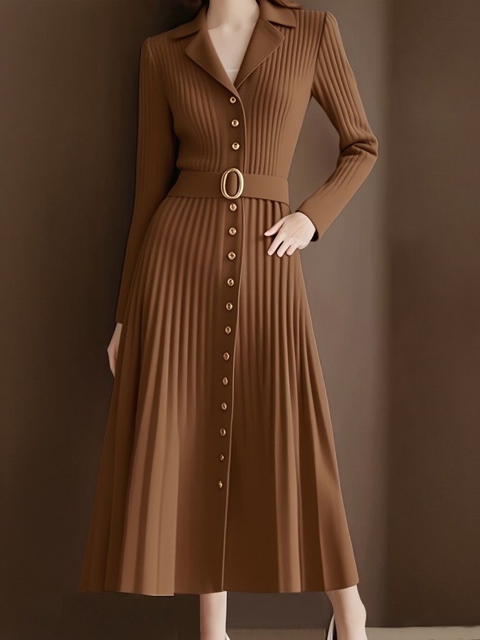 Women'sChic Fashion Elegant A-Line Structured Office Party Outfit Dress