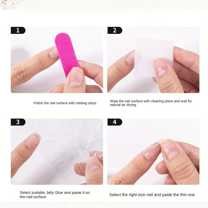 10pcs Handmade Press On Nails Nude Fake Nails With White French Tips, Glossy Long Coffin Shape Minimalist Style False Nails For Women Girls