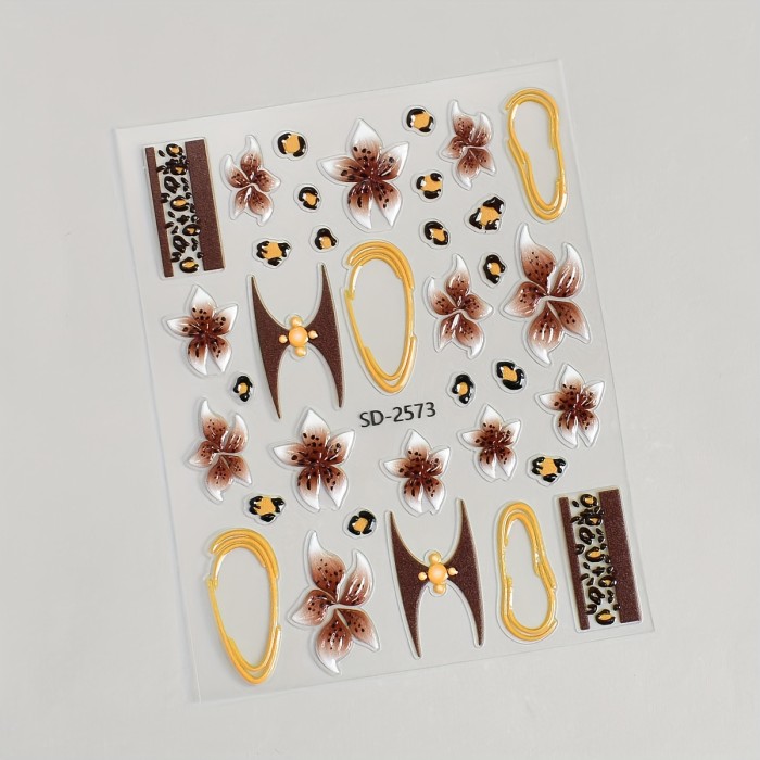 5D Relief Self-Adhesive 3D Nail Stickers